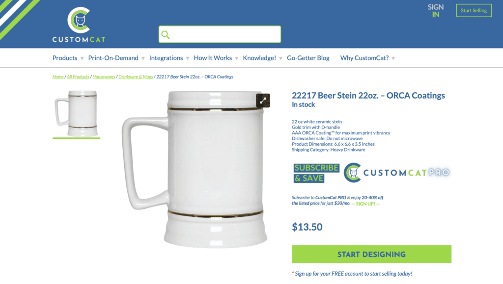 Beer Mug Custom Cat