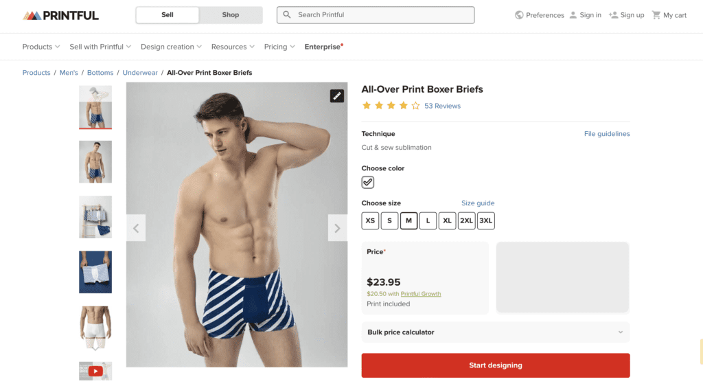 Printful Underwear